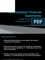 Consolidated Financial Statements - Wholly Owned