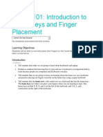 Typing 101: Introduction To Home Keys and Finger Placement: Learning Objectives