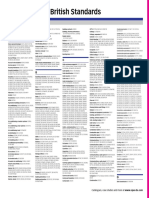 List of British Standards Index