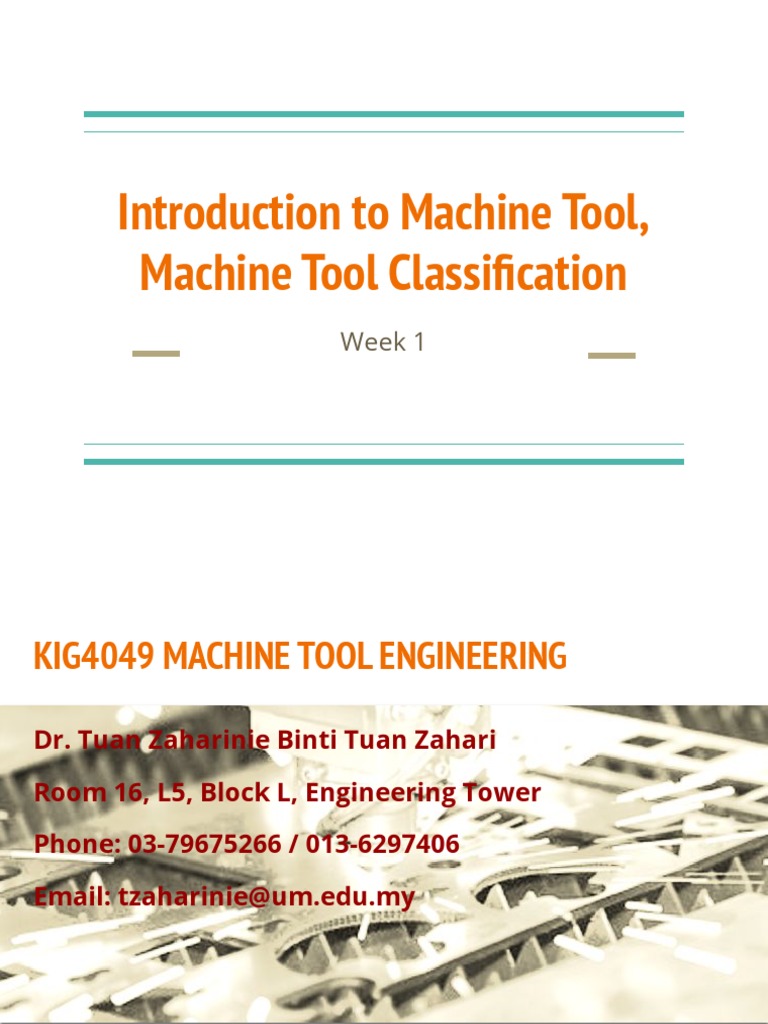 Machine Tool Classification Overview | PDF | Machining | Grinding ...
