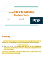Elements of Conventional Machine Tools
