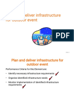 Plan and Deliver Infrastructure For Outdoor Event: Slide 1