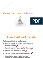 Conduct Post-Event Evaluation: Slide 1