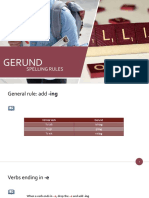 Spelling of The Gerund Form