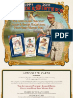 2011 Topps Allen Ginter Baseball Hobby Sell Sheet