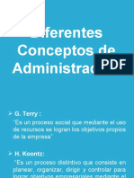 Conceptos de Administración