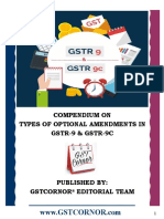 Compendium On GSTR-9 & 9c-U