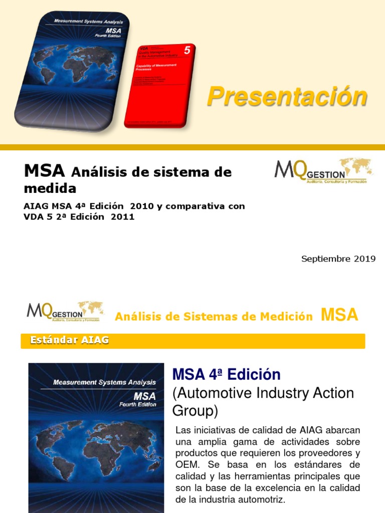 Análisis MSA: AIAG vs VDA | PDF | Medición | Análisis