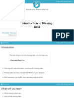 Introduction To Missing Data: Nicholas Tierney