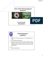 Pharm 1101: Pharmacognosy-I Section B: DR Shaikh Jamal Uddin Pharmacy Discipline Khulna University