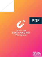 Zero Cost Lead Magnet Worksheet
