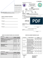 Report On Attendance: 1 Quarter