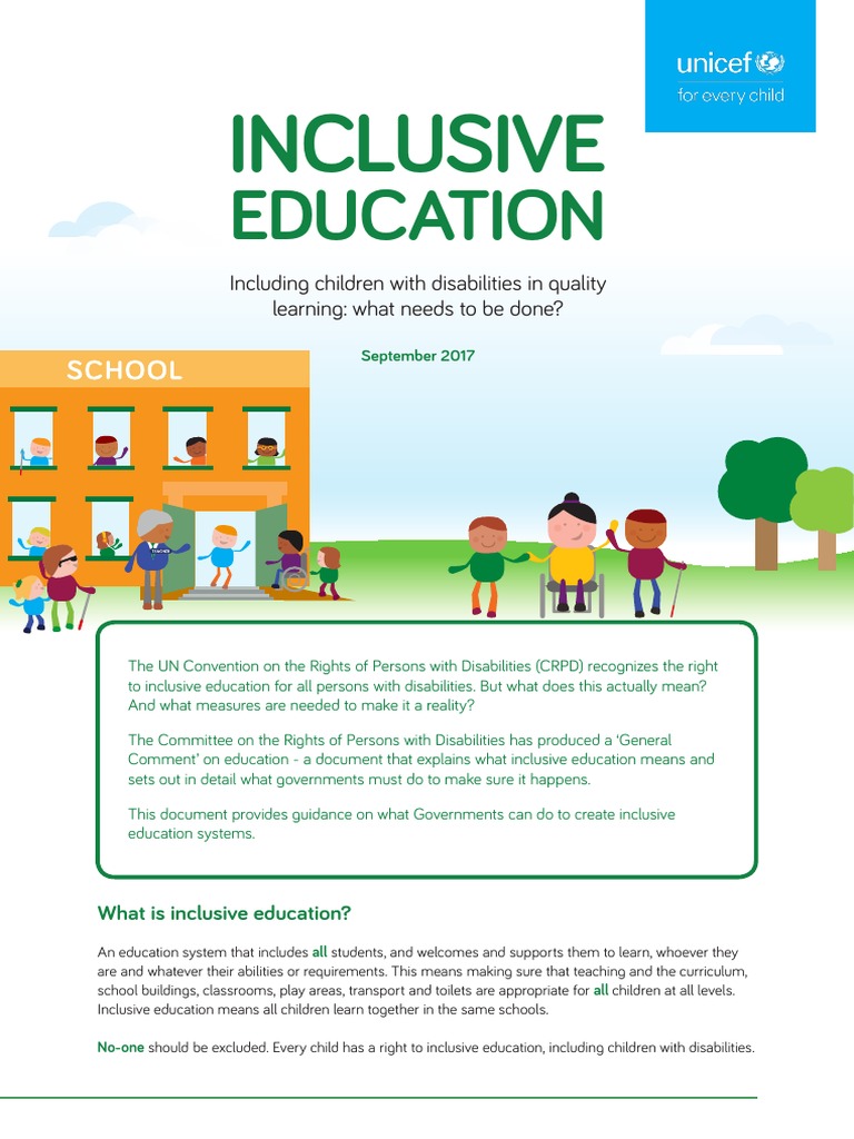 Understanding Inclusive Education Rights | PDF | Inclusion (Education ...