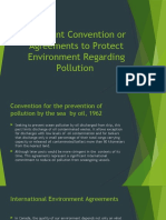 Different Convention or Agreements To Protect Environment Regarding