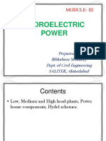 Hydroelectric Power: Module-Iii