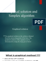 Graphical Solution and Simplex Algorithm