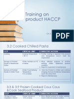 Training Material For HACCP