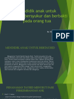 Mendidik Anak Untuk Betauhid, Bersyukur Dan Berbakti Pada Orang