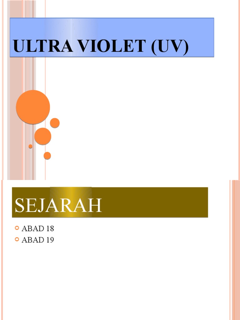 Ultra Violet (Uv) | PDF | Sains & Matematika