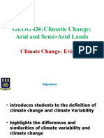 GEOG 434:climatic Change: Arid and Semi-Arid Lands