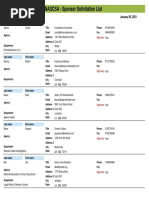 Nascsa - Sponsor Solicitation List: January 06, 2021