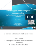 Data Integrity and Geological Understanding