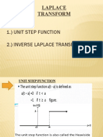 1.) Unit Step Function 2.) Inverse Laplace Transform