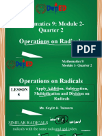 Operations On Radicals