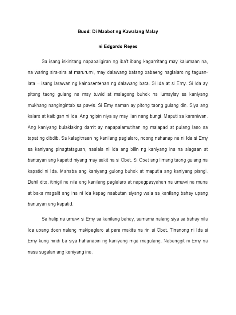 Revised Buod | PDF