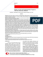 School Readiness in Weekly Iron Folic Acid Supplementation Program in Urban Area, West Java, Indonesia