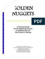 Golden Nuggets: A Practical Guide For The Beginning Teacher of Students Who Are Deaf/Hard of Hearing