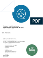 Media and Entertainment Sector Impact of Goods and Services Tax (GST)