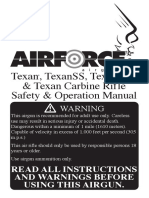 Texan, Texanss, Texanlss & Texan Carbine Rifle Safety & Operation Manual