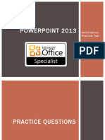 Powerpoint 2013: Certification Practice Test