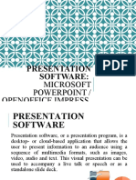 Presentation Software:: Microsoft Powerpoint / Openoffice Impress