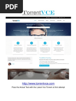 Torrent: Pass The Actual Test With The Latest Vce Torrent at First Attempt