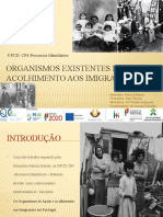 Organismos de Apoio e Acolhimento Aos Imigrantes Em Portugal