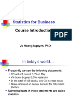Statistics For Business: Course Introduction