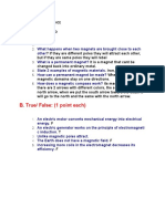 B. True/ False: (1 Point Each) : Q3W1Hwscience Asmaa Ali Mister Ahmed 9A