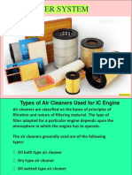 IC Engine Air Filter Types