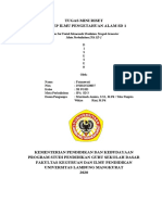 Format Penulisan Uts Ipa SD 1