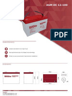 Compact AGM deep cycle battery ideal for photovoltaic systems