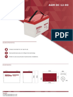 Datasheet Tensite Batteries AGM 12 90