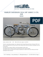 Harley Davidson 1914 10F 1000cc 2 Cyl Ioe