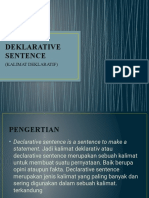 Deklarative Sentence