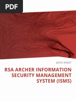 Rsa Archer Information Security Management Systems (ISMS) Ds Letter