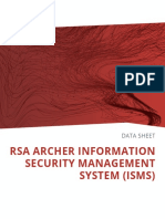Rsa Archer Information Security Management Systems (ISMS) Ds Letter