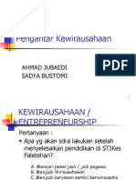 Kuliah-Kewirausahaan Pert - 1 (Pengantar Wirausaha)