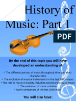 The-History-of-music-Part-1 Lesson Plans k12 