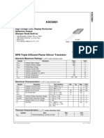 High Voltage Color Display Horizontal Deflection Output (Damper Diode Built In)